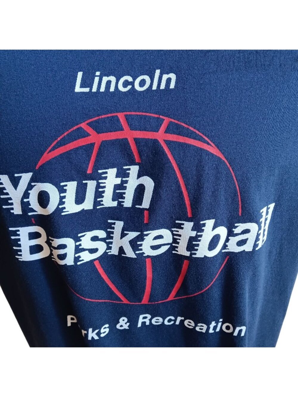 True Vintage Single Stitch T-Shirt Large Lincoln Nebraska Youth Basketball FTL